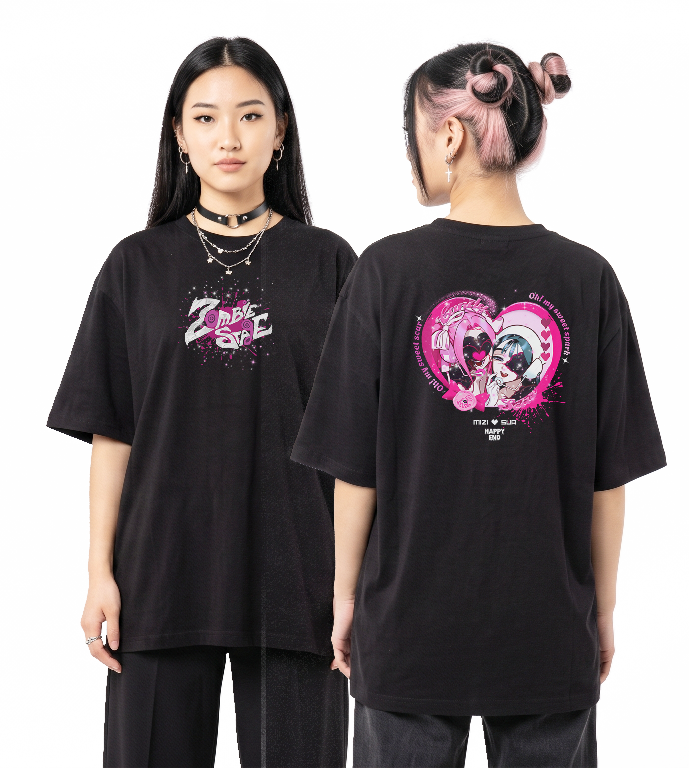 Modelos con poleras FAVLAV — proyecto Mizisua